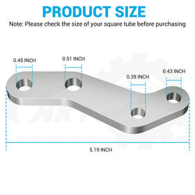 CartClan knuckle arm 1:1 replacement matching original dimensions.