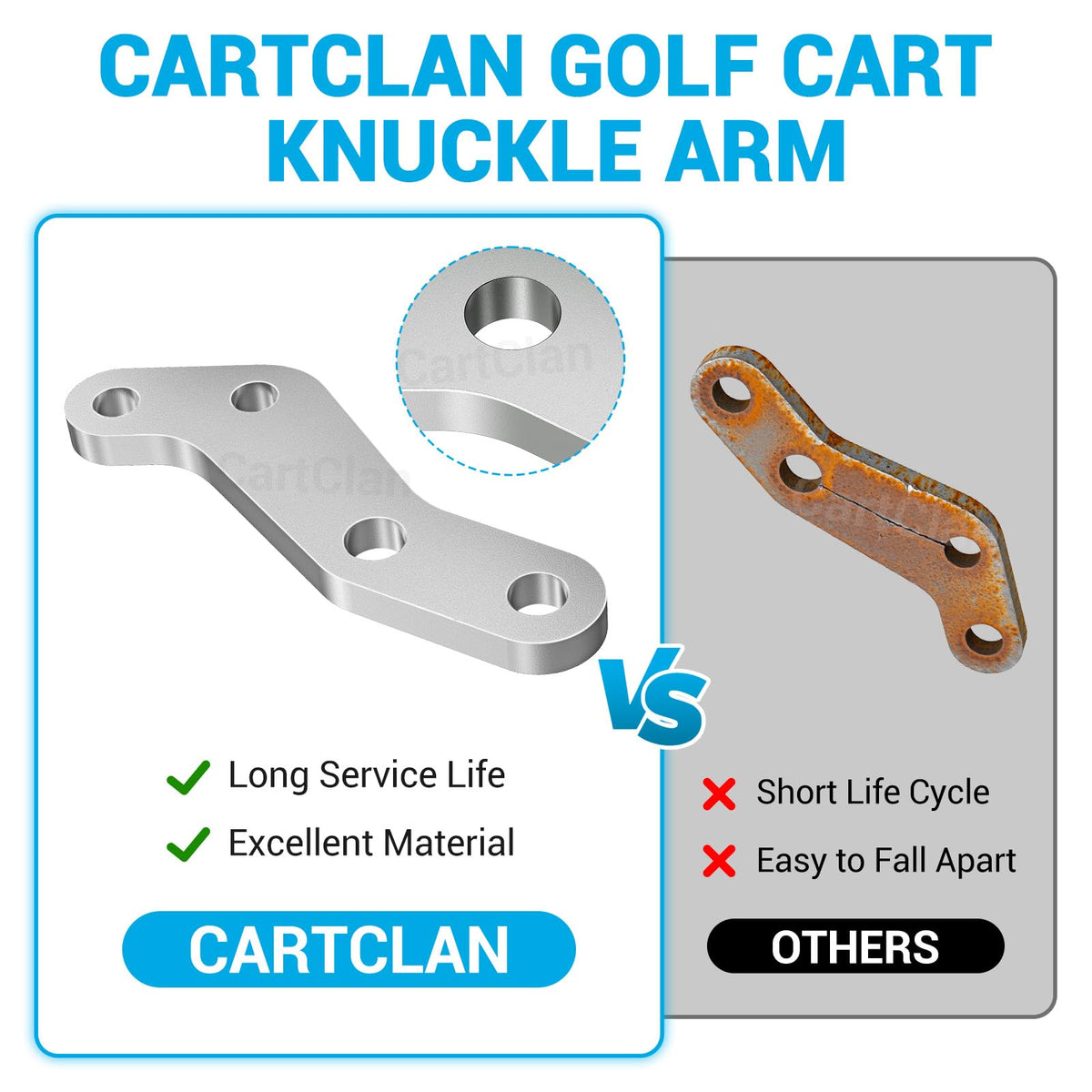 CartClan knuckle arm OEM JW1-F3512-00-00 part number for Yamaha G29.