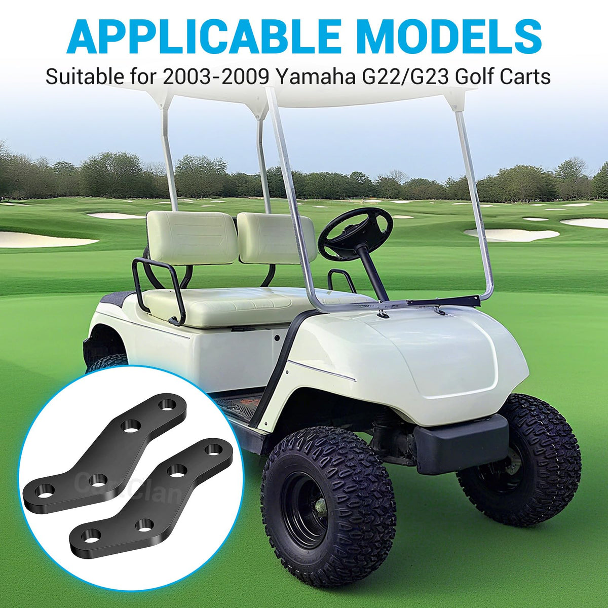 CartClan knuckle arm package content—two arms included for Yamaha G22/G23.
