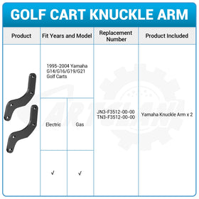 CartClan knuckle arm steel construction for durability and longer life