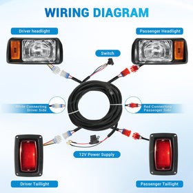 CartClan LED taillights offer durable, low-energy rear lighting for long-lasting use.