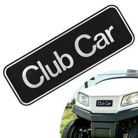CartClan name plate front for Club Car Tempo enhances cart styling and visibility.