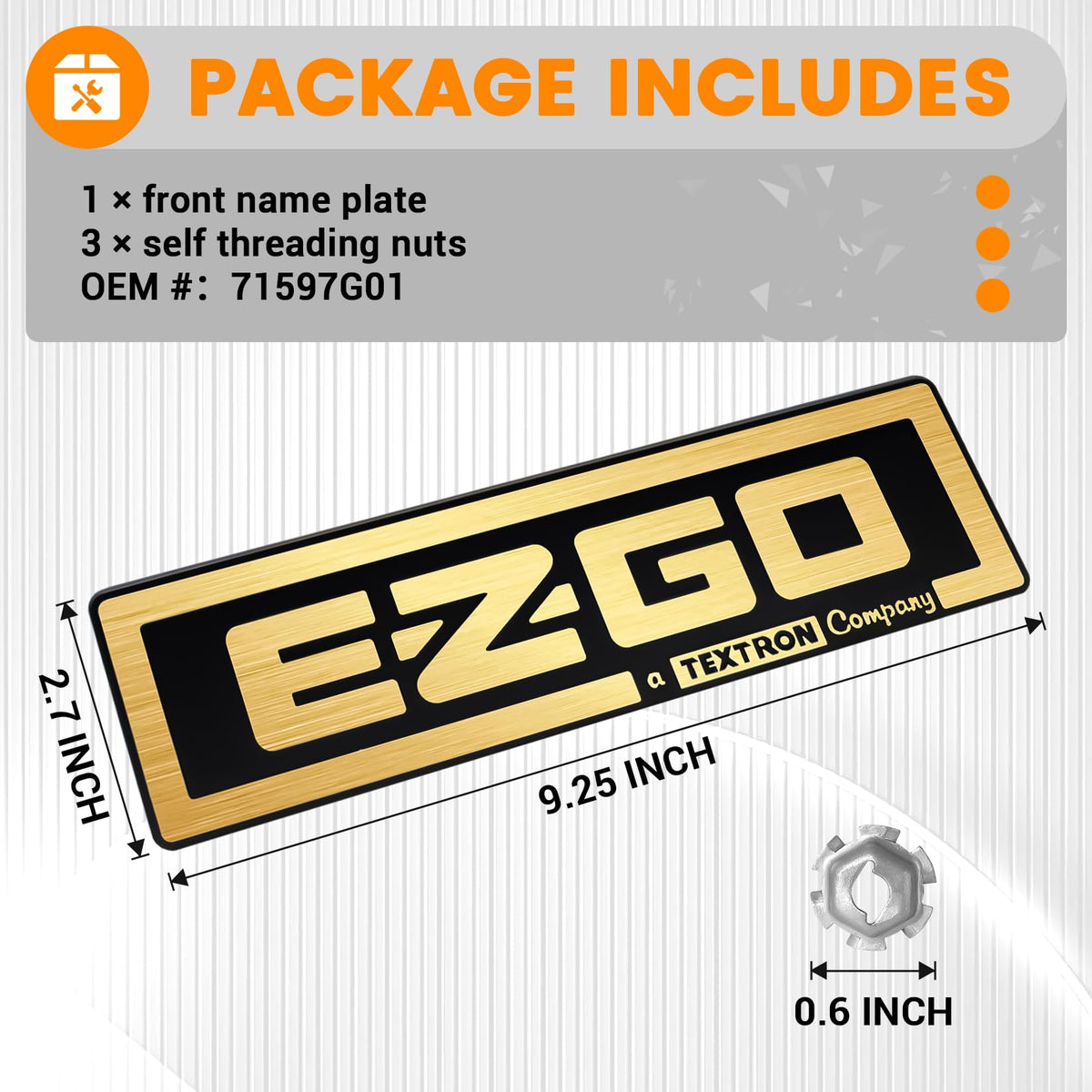 CartClan EZGO logo detail enhances model recognition