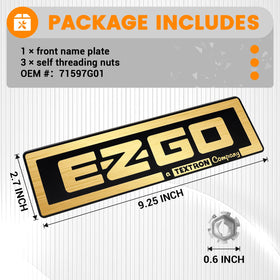CartClan EZGO logo detail enhances model recognition