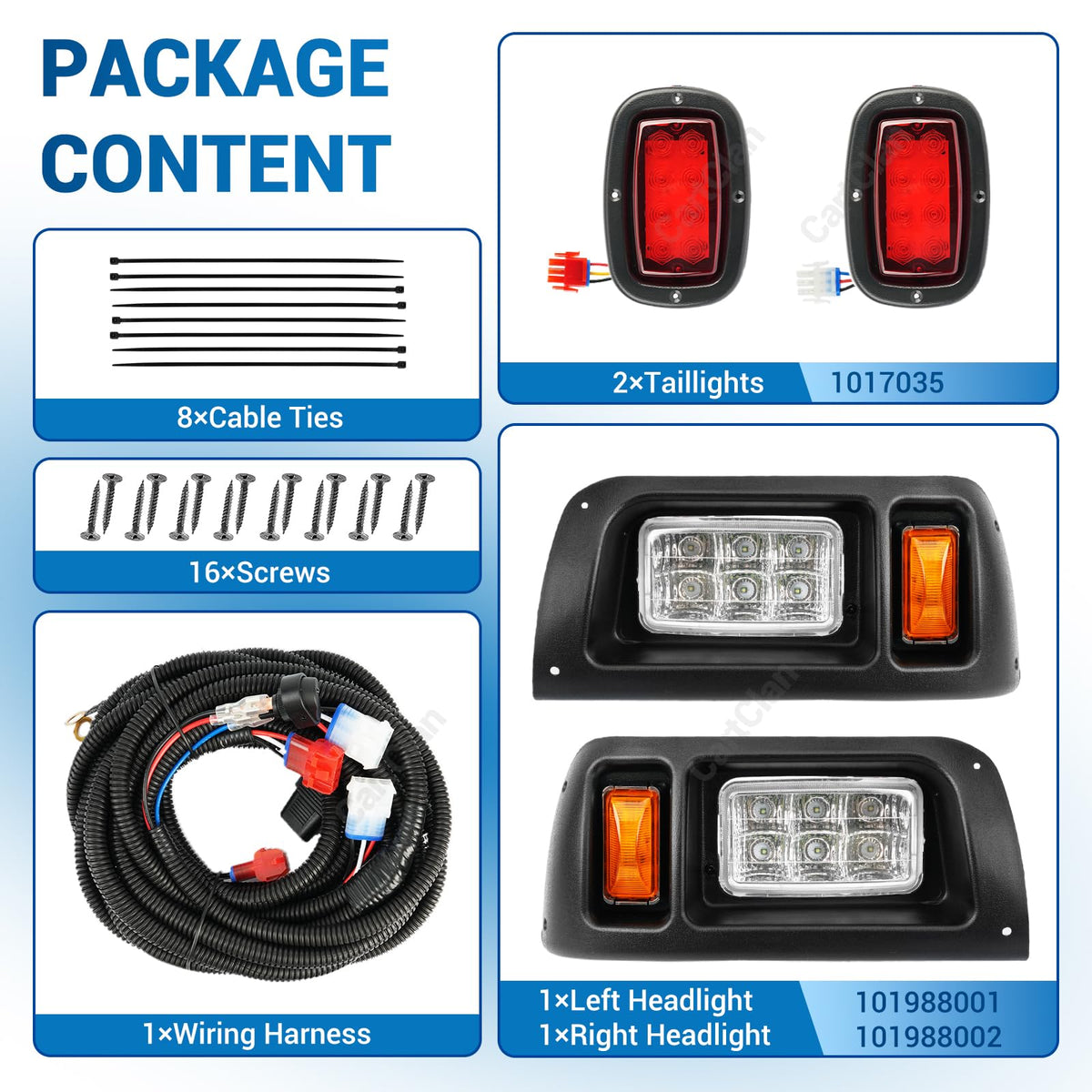 CartClan night-vision improvement supports safer navigation in rain or fog.