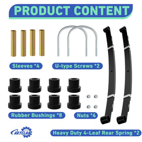 CartClan four-leaf spring components package for easy installation