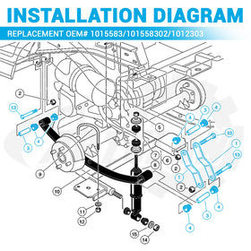 CartClan OEM# 1015583 101558302 compatible kit ensures straightforward replacements.