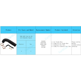 CartClan complete kit package; includes hose, vent tube, and clamps.