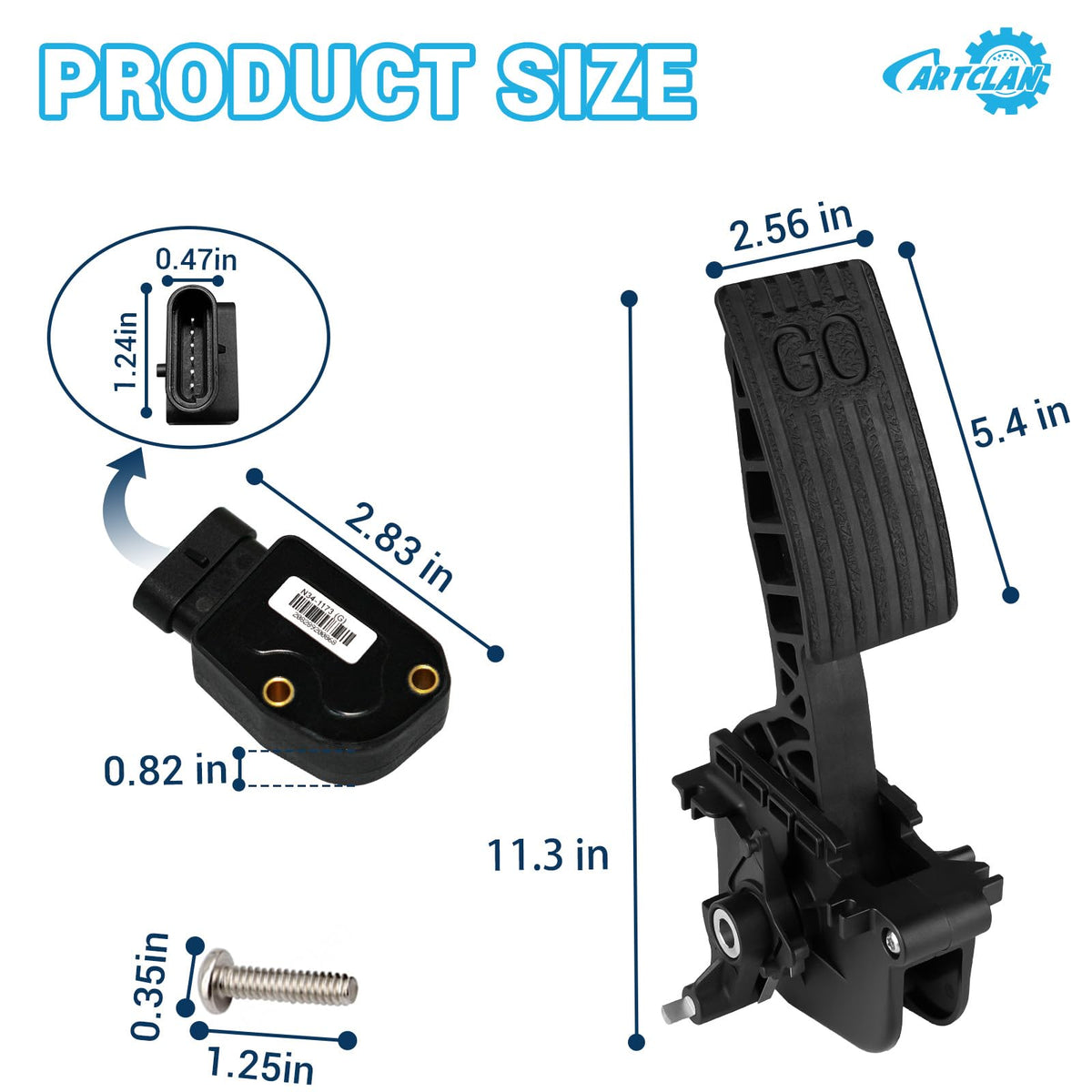 CartClan package includes accelerator pedal and throttle sensor