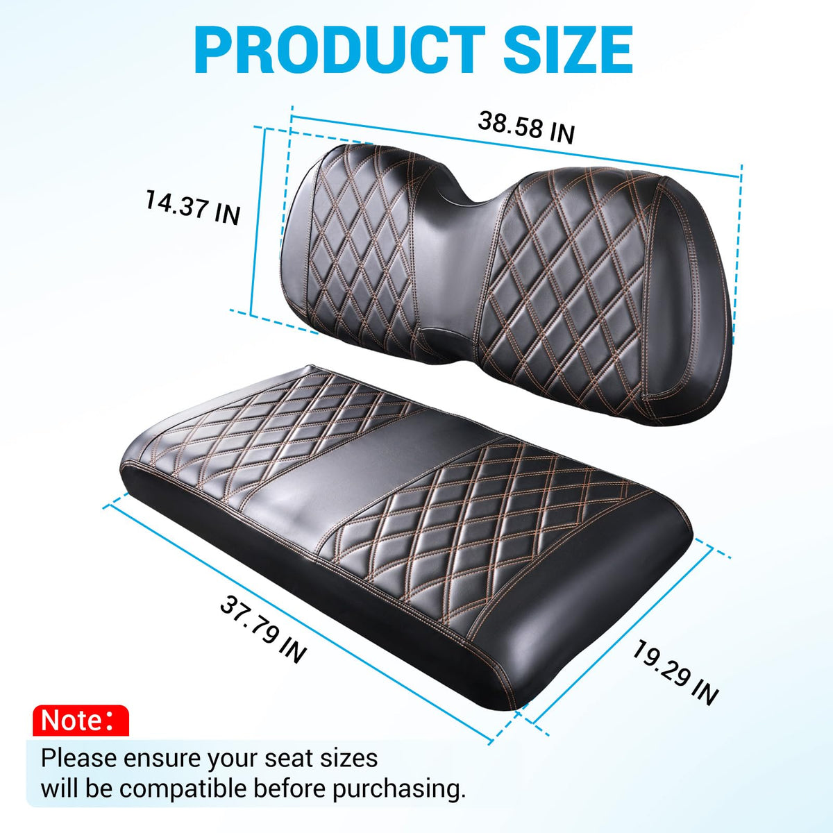 CartClan PVC leather front seat kit focuses on durability and protection.