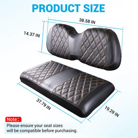 CartClan PVC leather front seat kit focuses on durability and protection.