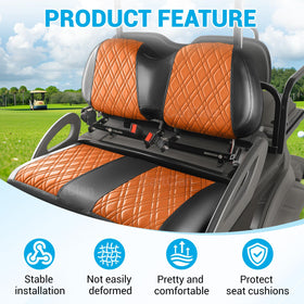 CartClan PVC leather seat cover is waterproof and easy to wipe clean