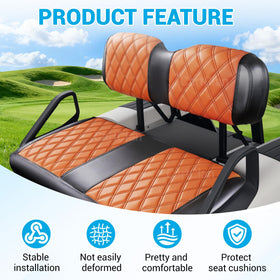 CartClan PVC leather seat cover provides waterproof, wear-resistant protection.