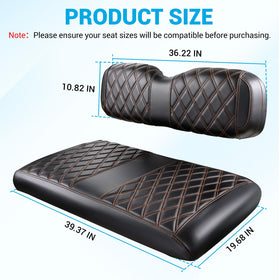 CartClan PVC leather material offers durable seat protection.