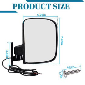 CartClan dual-mirror kit helps you stay aware of surroundings