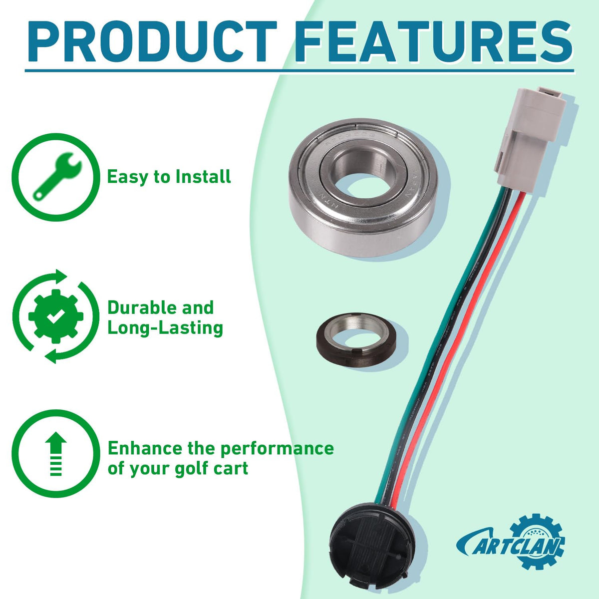 CartClan replacement part 102265601 for Club Car DS/Precedent compatibility.