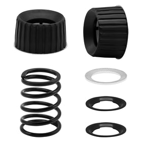 CartClan steering column rebuild kit components laid out for Club Car Tempo, improving steering feel