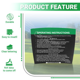 CartClan sticker kit close-up showing clear font and adhesive quality
