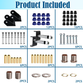 CartClan vertical shaft and front steel bushing improve alignment and stability.