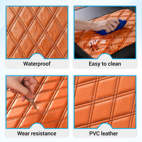 CartClan waterproof seat covers simplify cleaning after rain or spills.