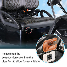 CartClan waterproof seat covers protect from spills during golf outings.