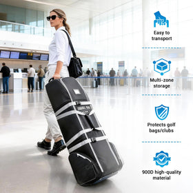 CartClan wheels enable smooth rolling across airport floors