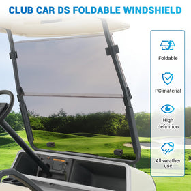 CartClan windshield folding design enables easy airflow and seasonal use