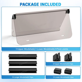 CartClan windshield package includes hardware for quick setup