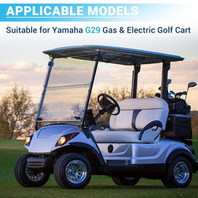 CartClan Yamaha Drive G29 front shock, driver side enhances stability.