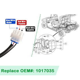 CartClan Yamaha G14 G16 G19 G22 compatible taillight enhances visibility