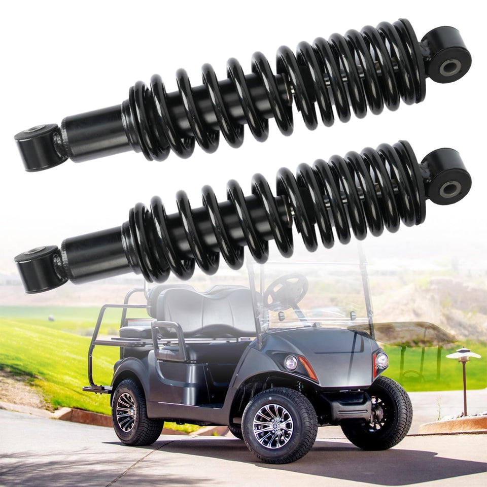 CartClan Yamaha rear shock absorber spring close-up with robust chrome finish