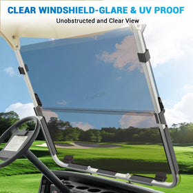 CartClan Yamaha windshield tinted 4mm PC for clear view and UV protection