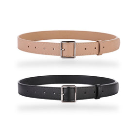 Gift-ready CaserBay belt set in black and nude packaging.
