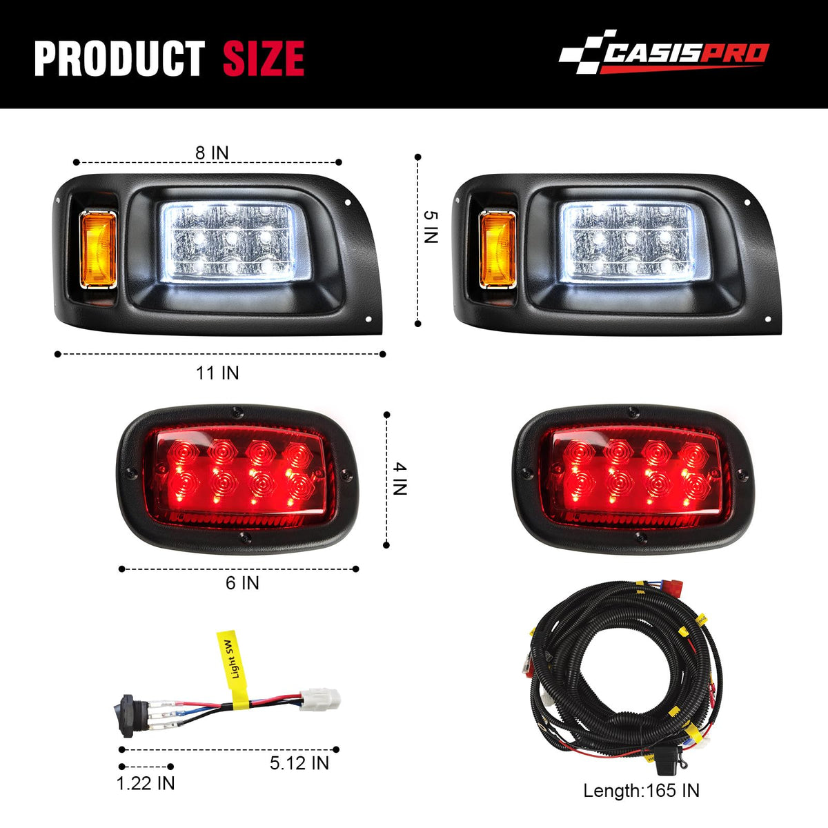 CASISPRO 12V durable ABS housing for long lasting use