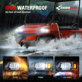 CASISPRO 12V golf cart taillight right improving rear conspicuity