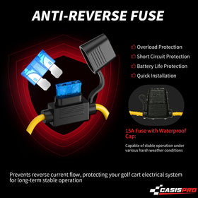 CASISPRO built-in safeguards for overload, over-current, and short circuits.