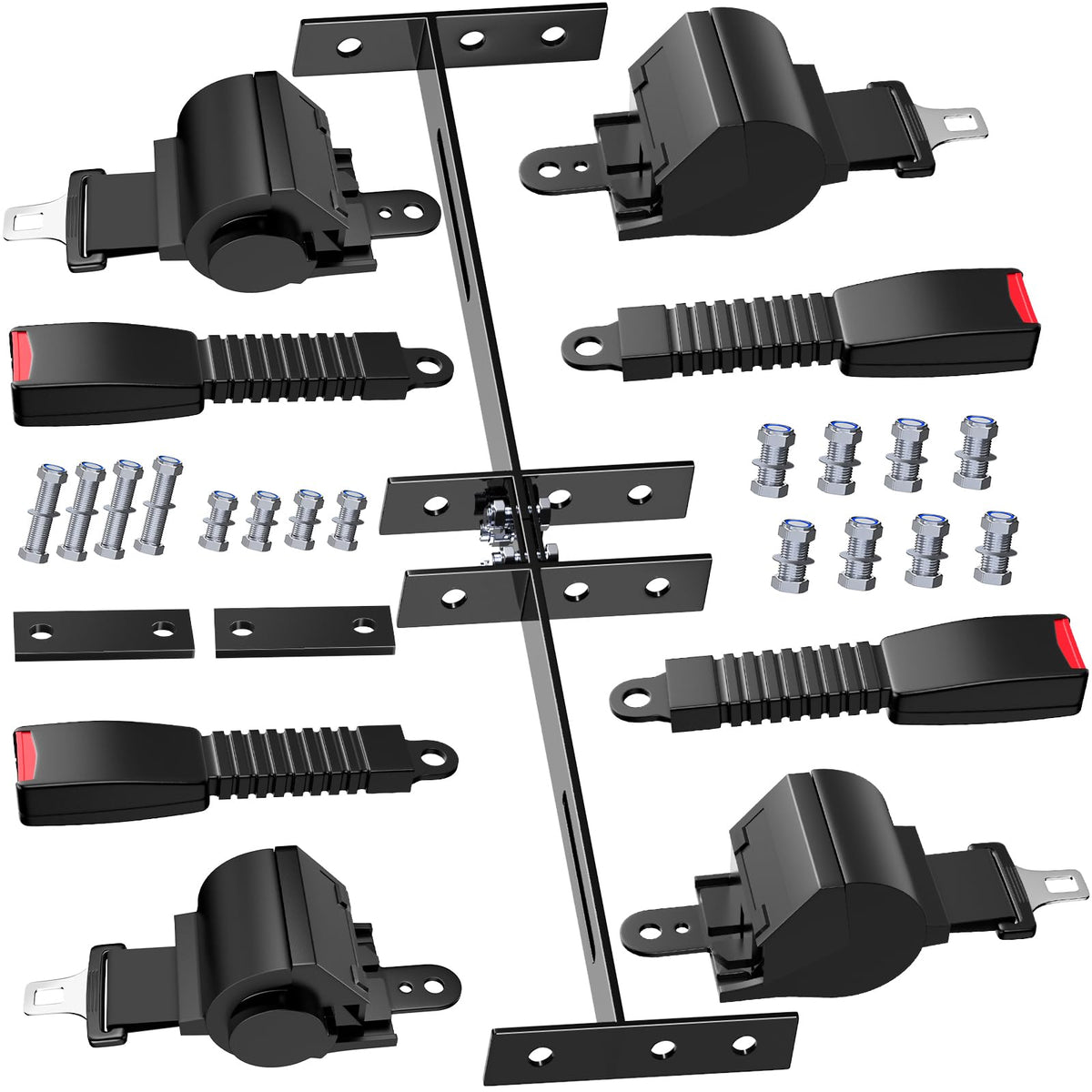 CASISPRO bracket kit for the front seat of a golf cart, easy secure mounting