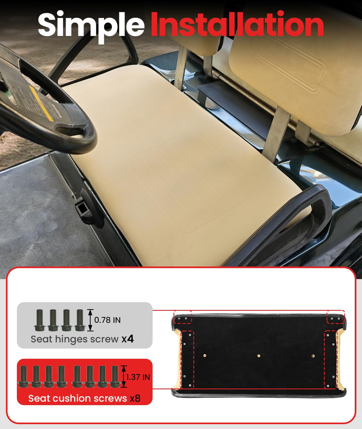 Casispro OEM-fit compatibility with Club Car DS models.