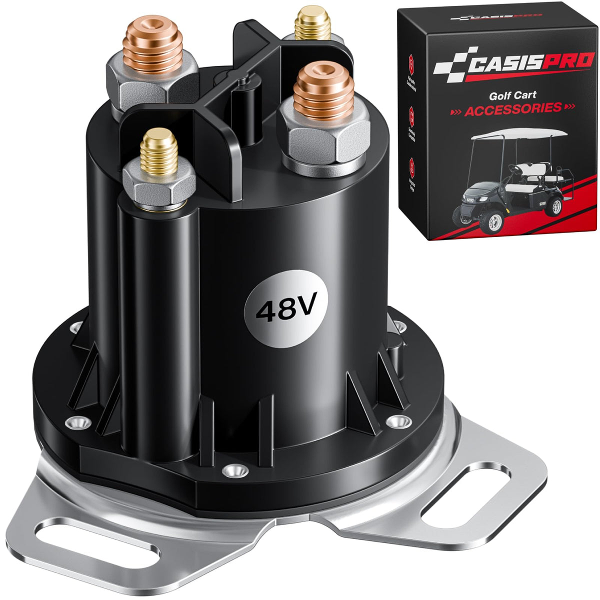 CASISPRO EZGO RXV solenoid - front view for reliable starting performance