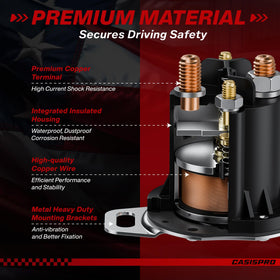 CASISPRO EZGO RXV solenoid - wiring close-up highlights durable terminals