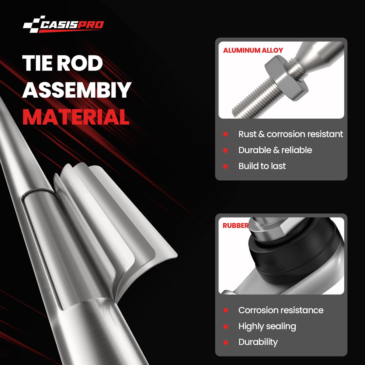 CASISPRO EZGO tie rod assembly package included shot illustrating contents