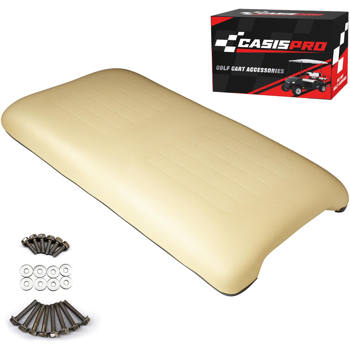Casispro beige golf cart front seat bottom cushion for Club Car DS 2000.5-UP.