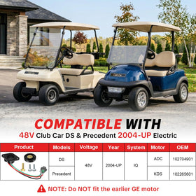 Casispro heat-resistant housing construction ensures durability in rugged golf-cart use.