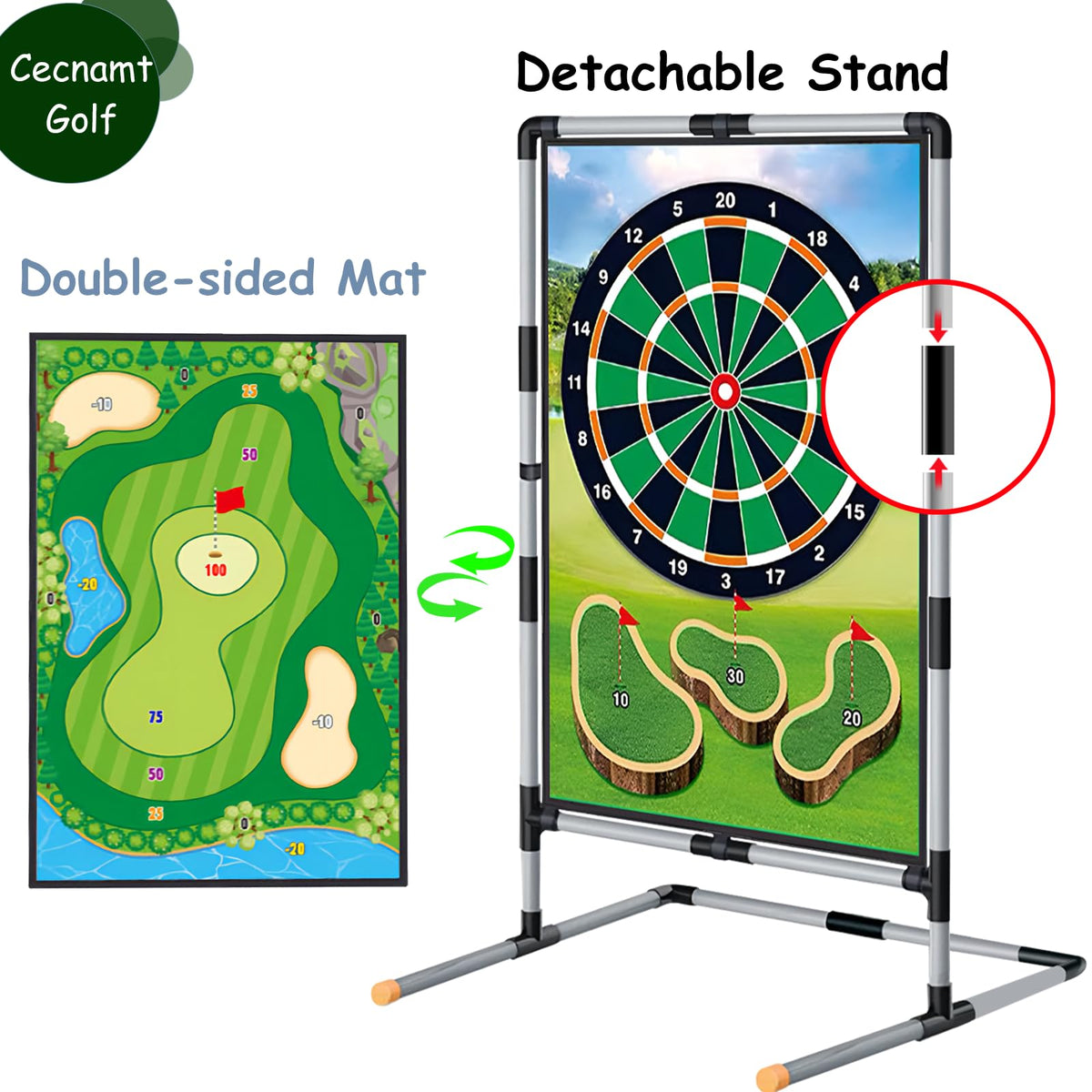 Cecnamt sticky balls and darts for engaging scoring challenges.