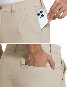 CEITAJUI work pants featuring zipper fly and button closure for a clean line.