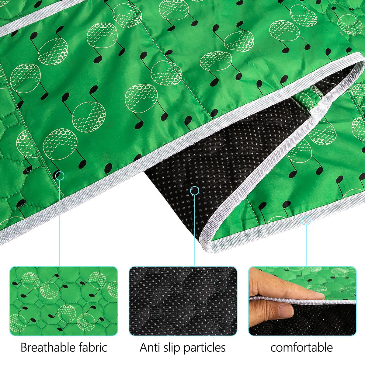 CEMGYIUK easy-install golf cart seat cover fits quickly without tools