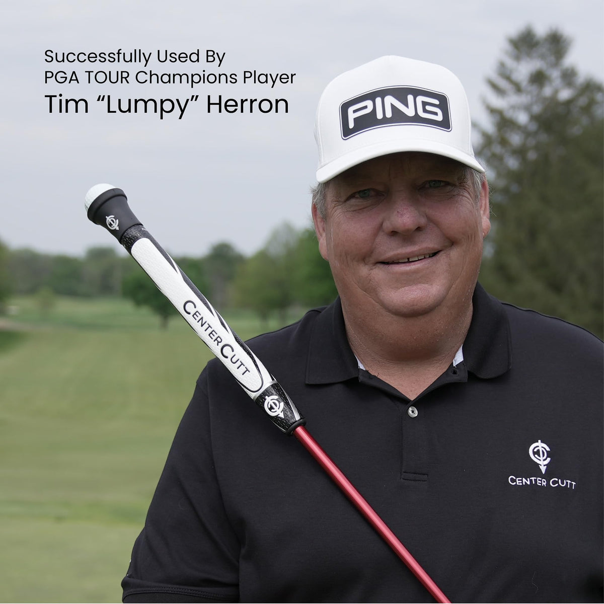 Center Cutt Ball retrieval on wet or uneven turf is simplified.