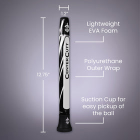 Center Cutt Double Snap Ring ensures secure connection between grip, cup, and ball.