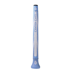Center Cutt golf putter grip in sky blue offering improved feel and control.