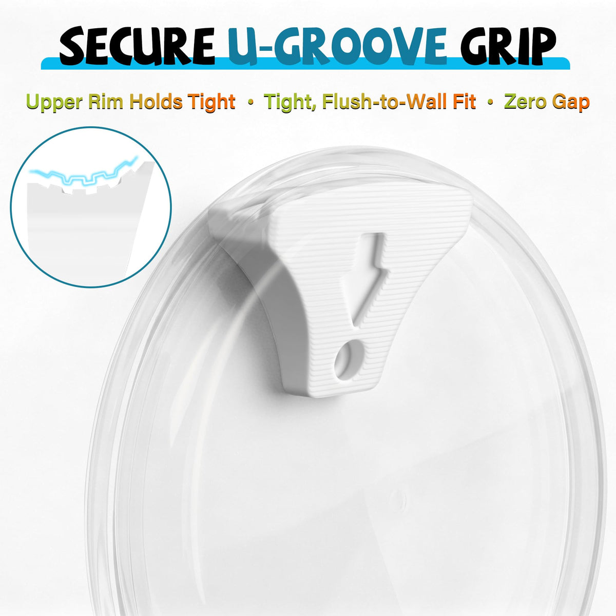 Ceoighe curved hook secures discs with a snug grip for confident display.